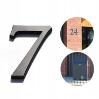 numer domu. numer na dom. cyfry na dom. tablica na dom. 3D premium grafit 7