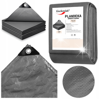 Plandeka 6x4m GRENTO szara 120GSM
