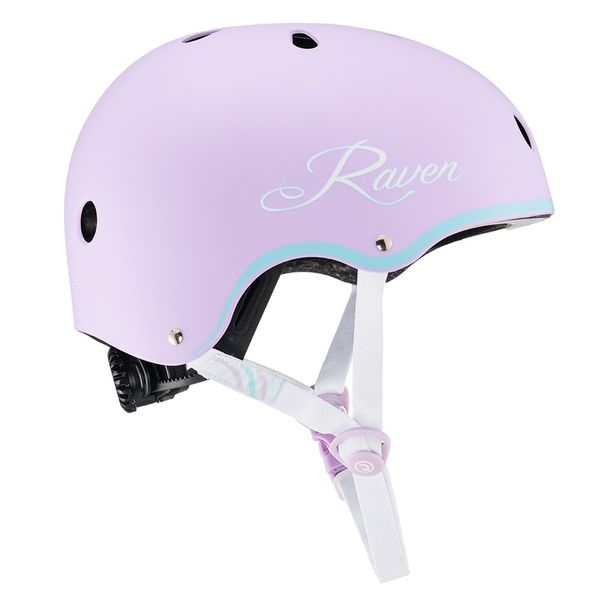 Kask Rowerowy RAVEN Essto Violet/Mint M (55-58cm) zdjęcie 2