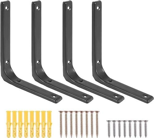 wsporniki do półek ścienne 4szt czarny na Arena.pl