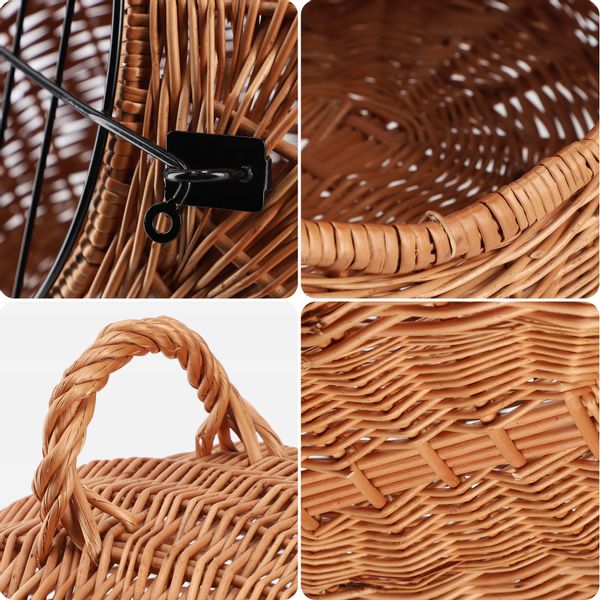 KADAX Transporter Wiklinowy Dla Psa Kota Kosz 49cm zdjęcie 8