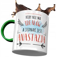 Kubek Zielony Dla Anastazji Przyjaciółki Prezent Z Nadrukiem Ze Zdjęciem