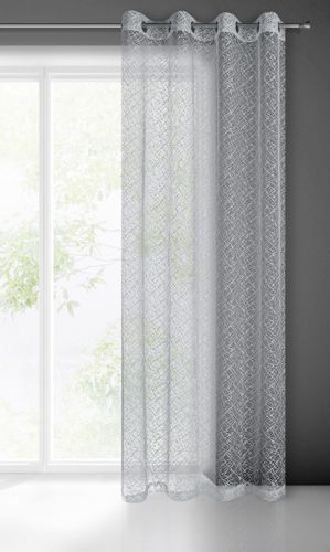 Firana gotowa na przelotkach AMANDA 140x250 Eurofirany szara na Arena.pl