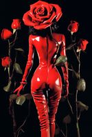Plakat 68x101cm Kwiatowa Persona Róż