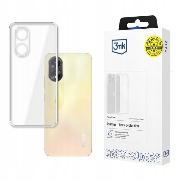 Silikonowe etui na Oppo A38 - 3mk Clear Case zdjęcie 1