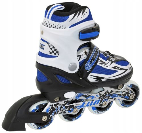 ROLKI REGULOWANE 39-42 Płozy aluminiowe Kółka kauczukowe 80mm Łożyska ABEC7 na Arena.pl