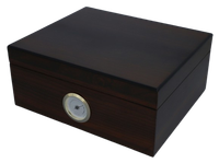 Ciemny Humidor z Drewna Cedrowego Profesjonalne Pudełko na Cygara