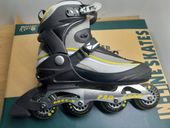 Rolki pro acro rozmiar 46 abec-5 szaro żółte dł. Wkładki 30,5cm