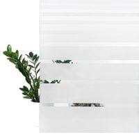 Folia Okleina Okienna Statyczna Na Szyby Pasy Białe 67,5x50cm G61