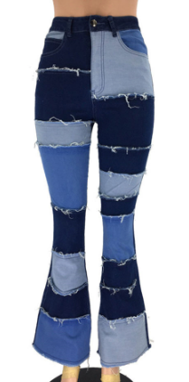 SPODNIE Damskie - Patchwork - New Fashion na Arena.pl