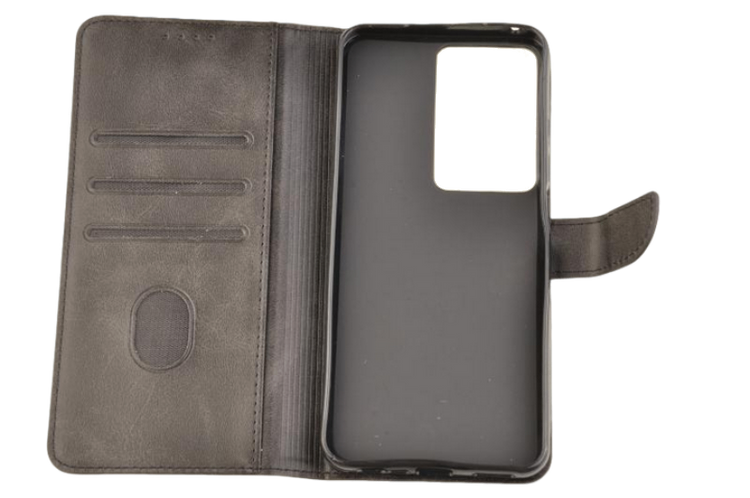 Etui portfel Wallet do Realme C71 / P3 Lite czarny zdjęcie 4