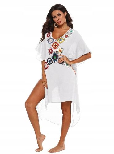 PAREO TUNIKA BOHO LETNIA SUKIENKA NARZUTKA PLAŻOWA na plażę ZWIEWNA na Arena.pl