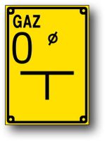 TODG-2 O tabliczka orientacyjna ODWADNIACZA GAZ