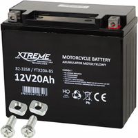 AKUMULATOR MOTOCYKLOWY XTREME 12V 20Ah BEZOBSŁUGOWY SKUTER MOTOR QUAD