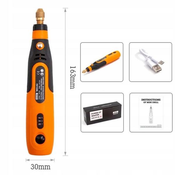 MINI ELEKTRYCZNA SZLIFIERKA WIERTARKA ELEKTRYCZNA POMARAŃCZOWA zdjęcie 4