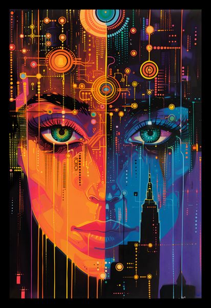 Plakat 20x30cm Cyfrowa Psyche zdjęcie 2