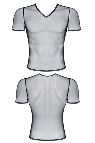 męski t shirt z elastycznej siatki w serek xl na Arena.pl