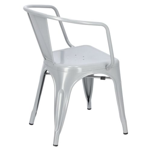 Krzesło Paris Arms szare inspirowane Tolix na Arena.pl