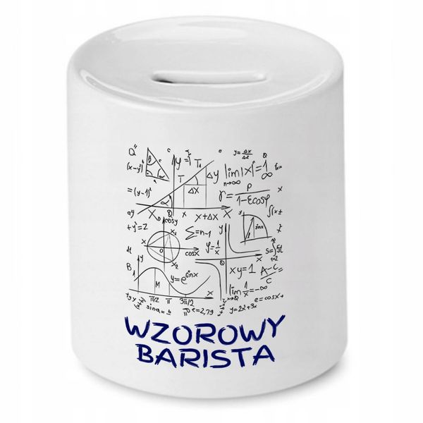 Dla Baristy Prezent Skarbonka Wzorowy Barista Z Nadrukiem Ze Zdjęciem zdjęcie 1