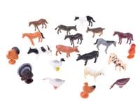 KOLOROWE ZWIERZĘTA Z GOSPODARSTWA 20 FIGUREK Z FARMY