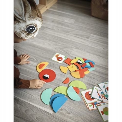 Drewniana Układanka Montessori 40 Wzorów 55 el. na Arena.pl