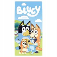Ręcznik plażowy Bluey 70x140 cm Bingo mama tata szybkoschnący dla dzieci