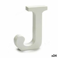 Litera Pincello J Biały Drewno 2 x 11 cm 2 x 16 x 14,5 cm (24 Sztuk)
