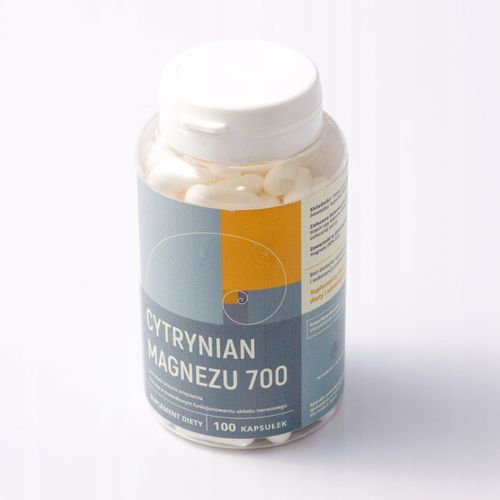 Cytrynian magnezu 700mg - 100 kapsułek na Arena.pl