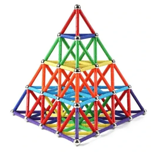 KLOCKI MAGNETYCZNE KULKI SŁUPKI ZESTAW XXL 250el. zdjęcie 10