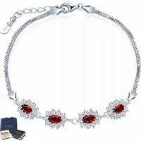 Damska Bransoletka Srebrna Cyrkonie Prezent Dla Kobiety Żony Srebro 925