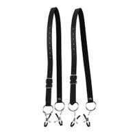 labia spreader with clamps   black