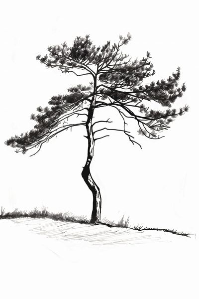 Plakat 61x91,5cm Samotna Sosna zdjęcie 1