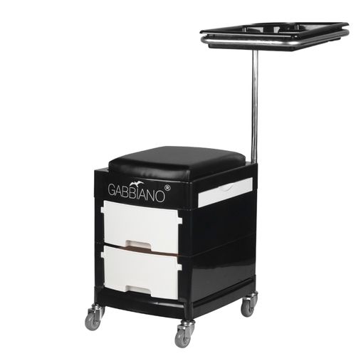 Pomocnik - taboret do pedicure 16 plus czarny/biały na Arena.pl