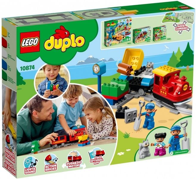 Klocki LEGO Duplo Pociąg parowy 10874 zdjęcie 2