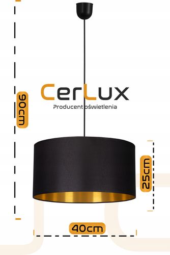 Lampa wisząca ABAŻUR 40 cm na Arena.pl