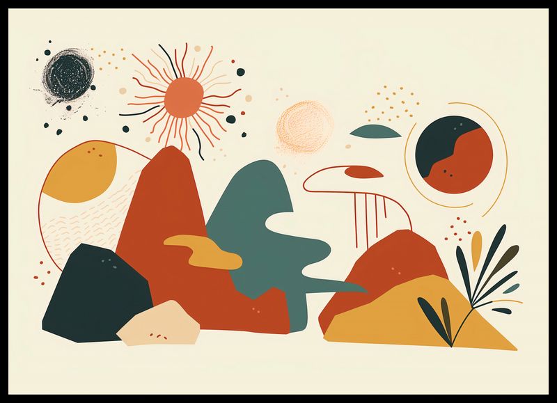 Plakat 70x50cm Kosmos Barw zdjęcie 2