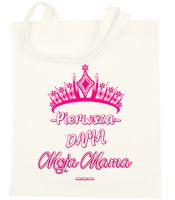 TORBA BAWEŁNIANA PREMIUM NA ZAKUPY Z NADRUKIEM PREZENT DLA MAMY WZORY