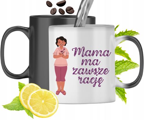 Kubek Magiczny Dla Mamy Zmieniający Kolor Z Nadrukiem Ze Zdjęciem na Arena.pl