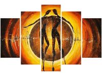 OBRAZ DANCING LOVE ABSTRAKCJA KOCHANKOWIE 3 KOLORY