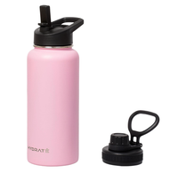 Butelka na Wodę Bidon Stal Nierdzewna Termiczna Różowa 700ml Podwójna