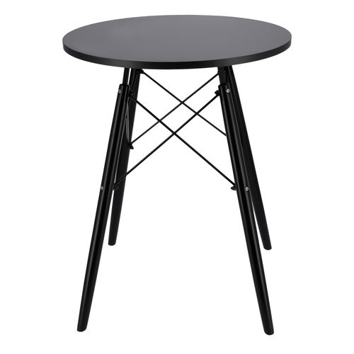 nowoczesny skandynawski brązowy okrągły stół  do salonu jadalni kuchni na Arena.pl