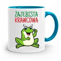 Kubek Błękitny Krawcowej Krawca Żajebista Krawcowa Z Nadrukiem Ze Zdjęciem