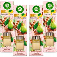 2X AIR WICK PATYCZKI ZAPACHOWE KARMELIZOWANA GRUSZKA Z CYNAMONEM 4X 30ML