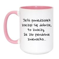 Duży Biało-Różowy 450 ml