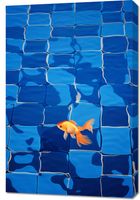 Obraz 60x90cm Złota Samotność W Rybiej Skórze