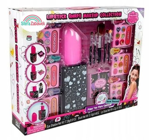 KUFEREK ZESTAW KOSMETYKÓW DO MAKIJAŻU PIĘKNOŚCI TOALETKA DO MAKIJAŻU DLA DZ na Arena.pl