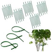 Opaski spinki trytki spinacze do stabilizacji roślin ogrodowe zestaw 50 szt