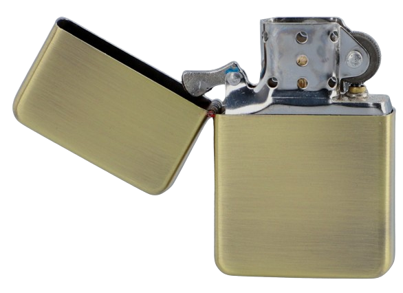 Złota Zapalniczka Benzynowa Matowa w Jednolitym Kolorze Gentelo zdjęcie 1