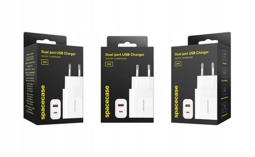 Spacecase Usb Charger 20W Sc002W White na Arena.pl