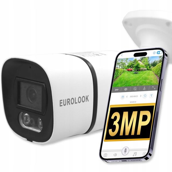 Zewnętrzna Kamera IP WIFI FULL HD 4x ZOOM Metalowa 3MPx Powiadomienia 1080p zdjęcie 4